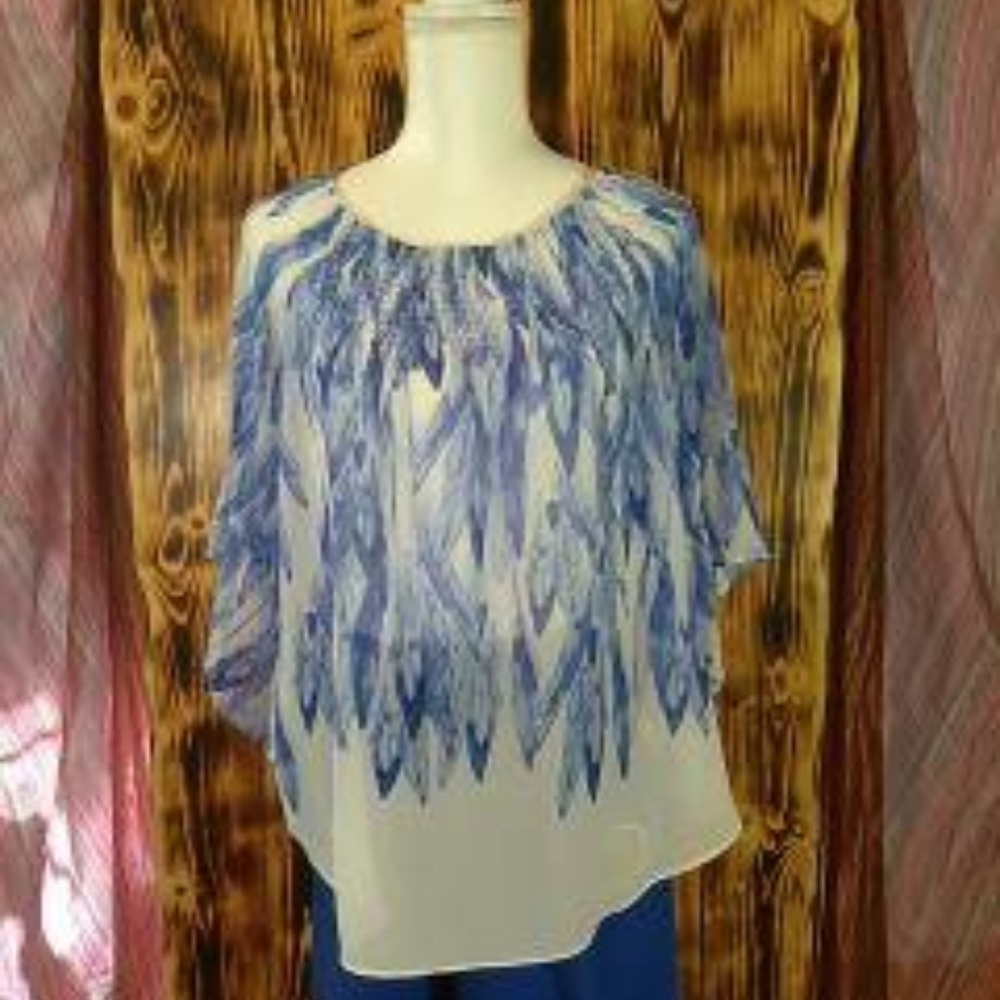 Alfani Sheer Abstract top